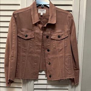 Frame Denim Women's Blush Denim Jacket size Small
